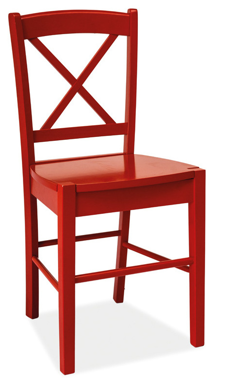 Jedálenská drevná stolička CD-56 červená