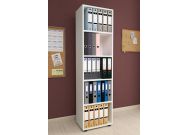 regál vysoký, barva bílá