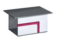 Konferenční stolek APETTITA 18 antracit/růžová