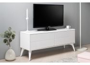 Televizní stolek CASA 98267 bílá lesk