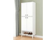 vysoký botník, barva bílá