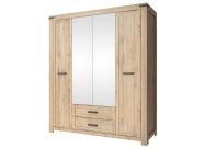 šatní skříň 4D2S, barva dub Wotan