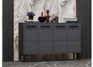 čtyřdveřová komoda, antracit