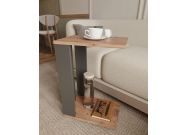 příruční stolek na kolečkách, barva borovice/antracit