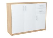 komoda 3D2S, barva sonoma/bílá 