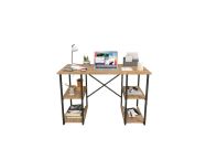 psací stůl s policemi, barva borovice