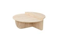 složitelný konferenční stolek, travertine