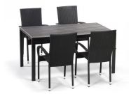 zahradní sestava 4+1P, černý antracit