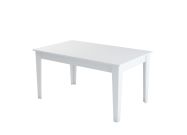 jídelní stůl s úložným prostorem, bílá