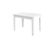jídelní stůl s úložným prostorem, bílá