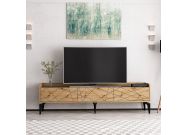 TV stolek na nožičkách, dub Artisan / antracit