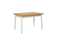 rozkládací jídelní stůl, dub / bílá