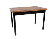 rozkládací jídelní stůl, ořech / černá