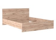 postel 160x200 cm s roštem, barva dub san remo light