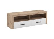 televizní stolek 2S, barva dub artisan/bílá