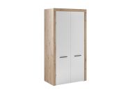 šatní skříň 2D, barva dub artisan/bílá