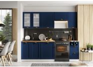 Kuchyně CASA 29076 180/240 bílá/tmavě modrý mat