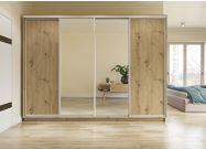 Šatní skříň CASA 83008 300/240 dub artisan/zrcadlo