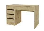 pracovní stůl se zásuvkami 110 levý, barva dub artisan