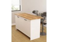 kuchyňský ostrůvek s ÚP pod PD, bílá/borovice