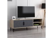 TV stolek na nožičkách, dub / antracit