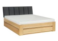 Postel s ÚP CASA 77114 187 šířka 180 cm buk ZG001 tmavě šedá