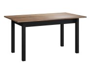 Jídelní stůl rozkládací CASA 73023 černá/dub versal