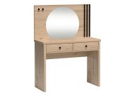 toaletní stolek 2S se zrcadlem, barva dub artisan/černá