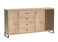 komoda na nohách 3D4S, barva dub artisan/černá