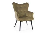 Čalouněné křeslo CASA 11004 velvet šedá/wenge