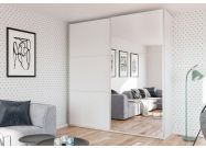 Šatní skříň CASA 31074 225 bílá/bílá