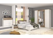 Sestava do ložnice CASA 97004 andersen/april (postel 160, 2x NS, komoda 4S, skříň 4D)