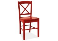 Jídelní dřevěná židle CD-56 červená