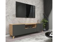 televizní stolek, barva borovice/antracit