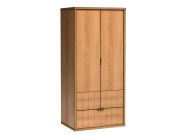 šatní skříň 2D1S (F-1), barva dub karamel
