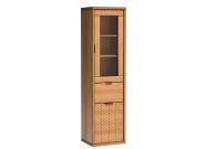 vitrína 2D1S (F-2), barva dub karamel