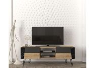 TV stolek, sapphire/ černý mramor/antracit