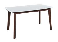 jídelní stůl 1370, barva ořech/bílá
