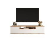 TV skříňka, barva bílá + borovice