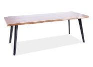 Jídelní stůl ADAM 120x68 dub wotan/bílá mat