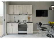 kuchyňská linka180, barva artwood light/stone gray 