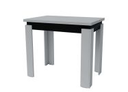jídelní stůl rozkládací 90x60 cm, barva světle šedá/antracit