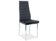 Jídelní čalouněná židle H-261 VELVET černá