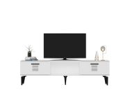 TV stolek na nožičkách, bílá