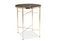 Konferenční stolek CASA 11016 C mramor/zlatý