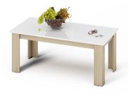 Konferenční stolek KANO sonoma/bílá lesk