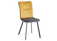 Čalouněná židle CASA 95180 žlutá/šedá
