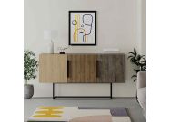 konzolovy stolik dub orech Hit tmava kava BRAJEN