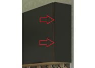 blenda - boční panel š.28, v.71.7, Kaiser PAN717280, bílý lesk