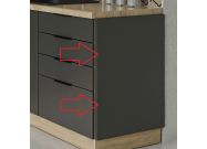 blenda - boční panel š.55, v.71, Kaiser PAN720550, bílý mat